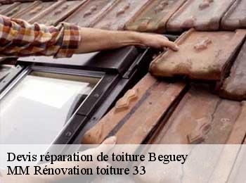 Devis réparation de toiture  beguey-33410 MM Rénovation toiture 33