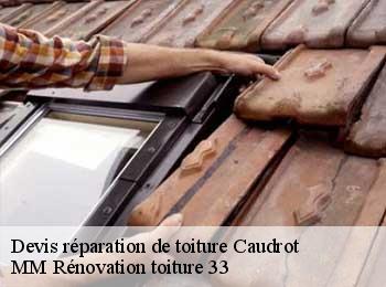 Devis réparation de toiture  caudrot-33490 MM Rénovation toiture 33