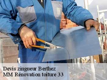 Devis zingueur  berthez-33124 MM Rénovation toiture 33