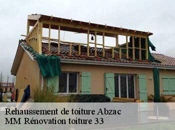 Rehaussement de toiture  abzac-33230 MM Rénovation toiture 33