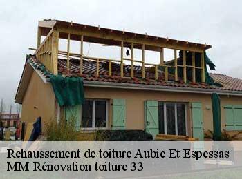 Rehaussement de toiture  aubie-et-espessas-33240 MM Rénovation toiture 33