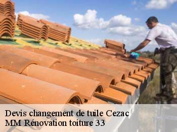 Devis changement de tuile  cezac-33620 MM Rénovation toiture 33