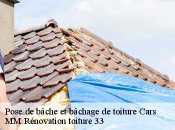 Pose de bâche et bâchage de toiture  cars-33390 MM Rénovation toiture 33