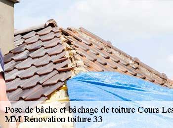 Pose de bâche et bâchage de toiture  cours-les-bains-33690 MM Rénovation toiture 33