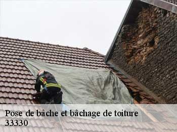 Pose de bâche et bâchage de toiture  saint-christophe-des-bardes-33330 MM Rénovation toiture 33