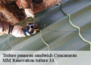 Toiture panneau sandwich  concarneau-29900 MM Rénovation toiture 33