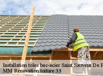 Installation toles bac-acier  saint-sauveur-de-puynormand-33660 MM Rénovation toiture 33